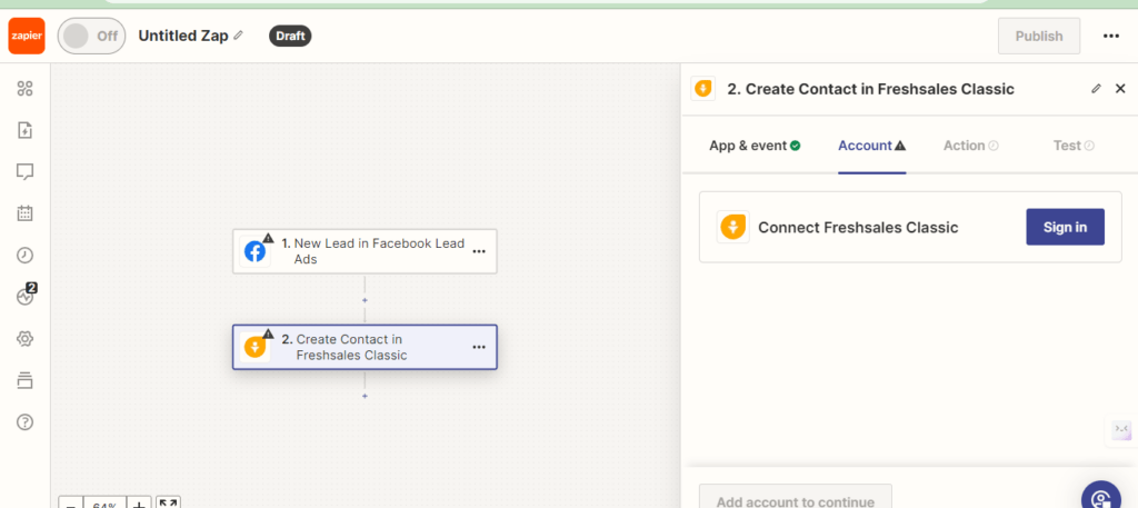 zapier connect your freshsales